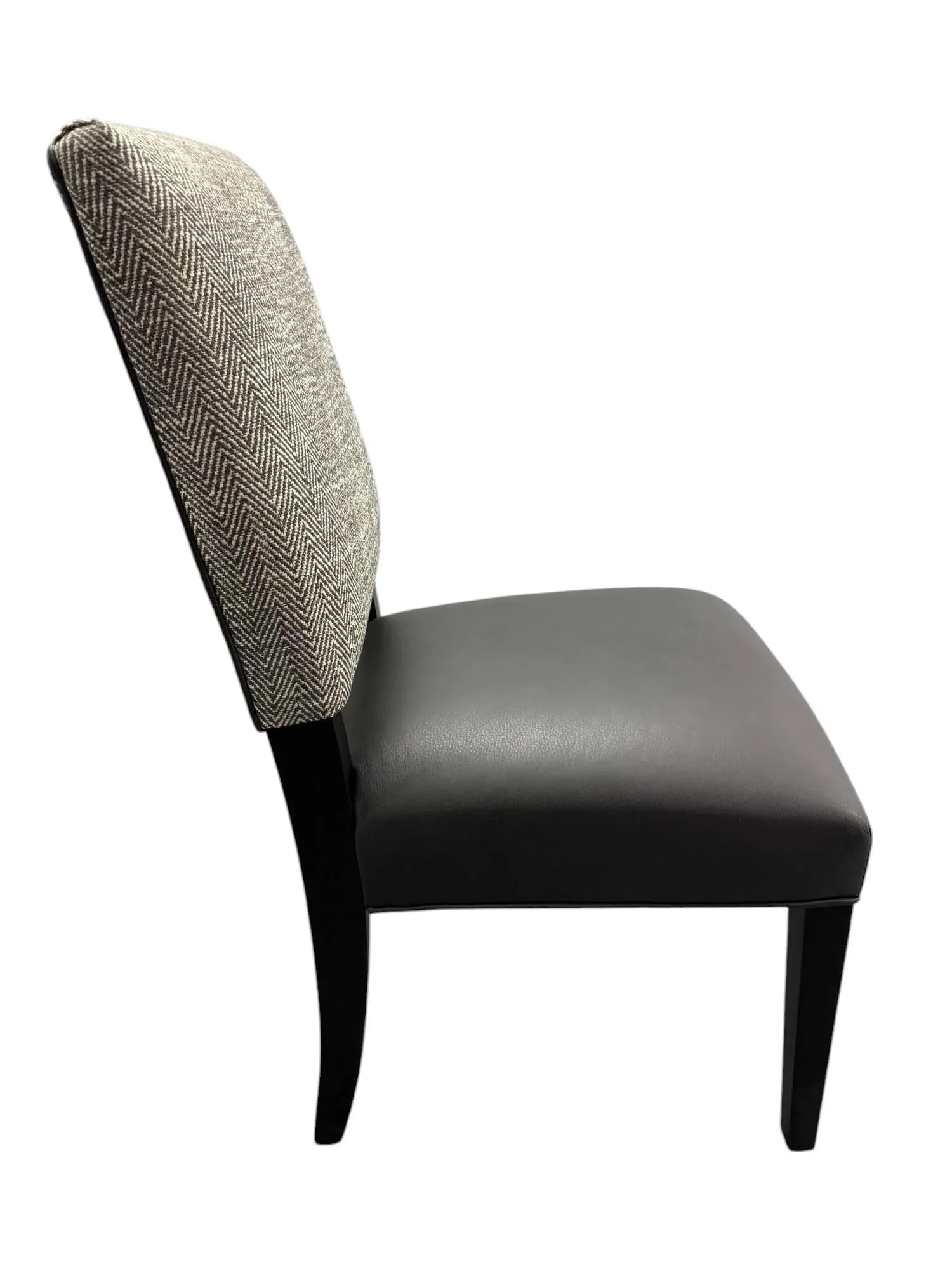 Arhaus Torino Lucia Leather & Fabric Side Chair - a Showroom Sample - 4