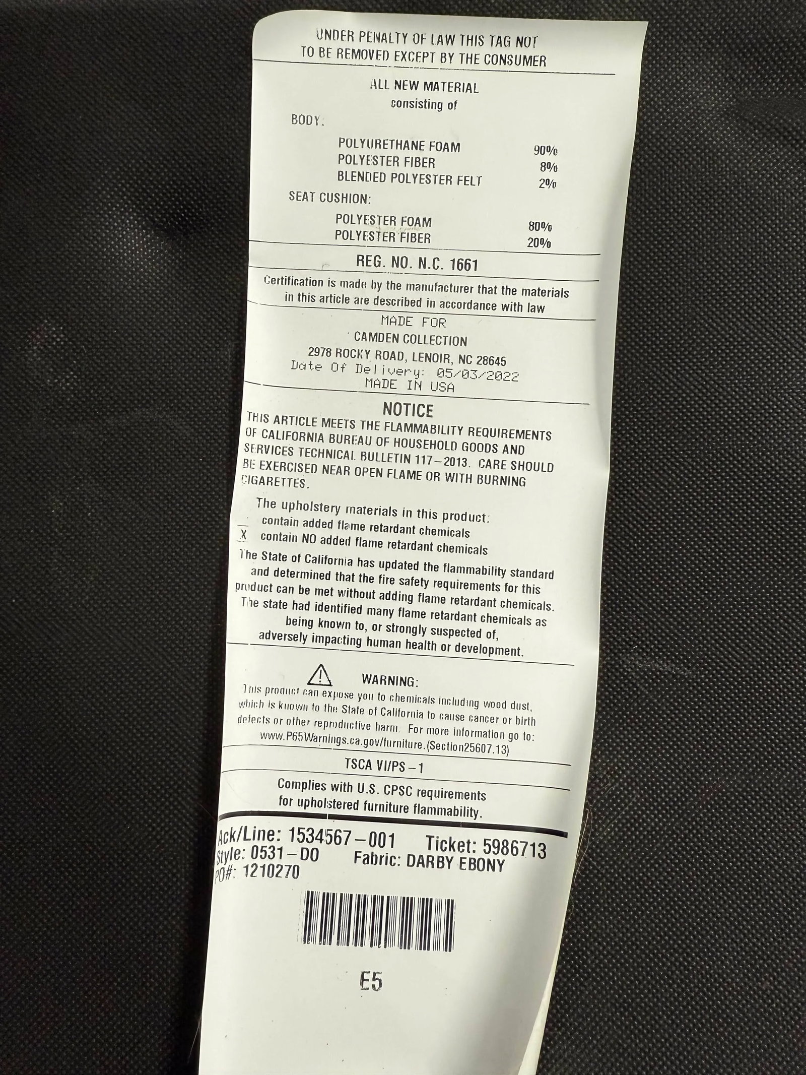 Arhaus Jasper Side Chair - Showroom Sample - 6