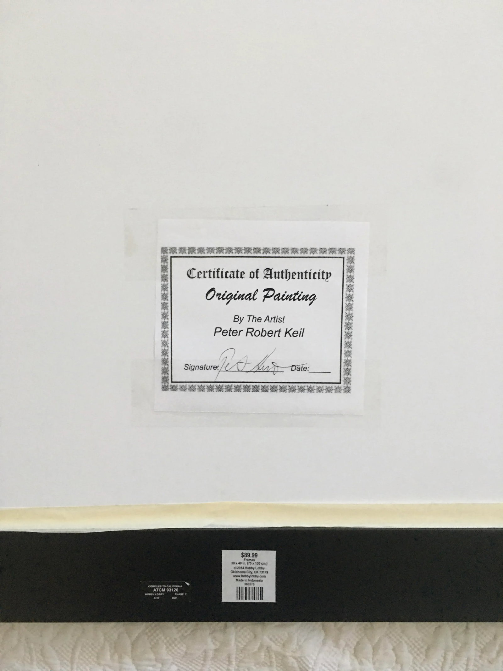 1980s Peter Keil Abstract Painting, Framed - 5