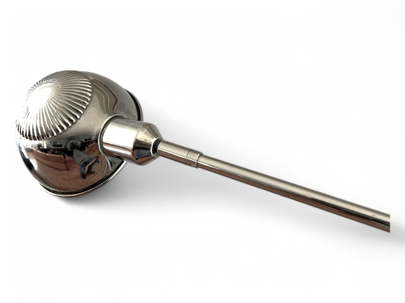 1980s Modern Chrome Floor Lamp – Adjustable Tripod Design With Dome Shade - 6