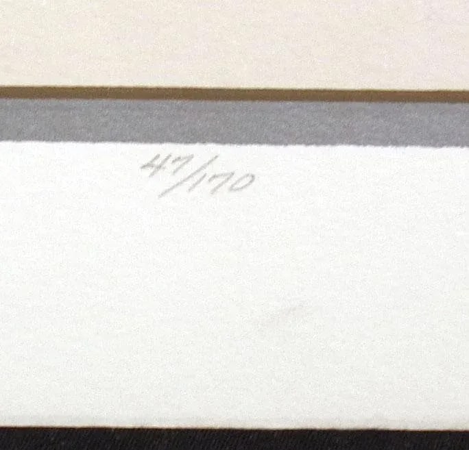 1980s Richard Gilbert "Mountain Smoking" Hand Signed Serigraph Fine Art, Volcano, Lava - 4