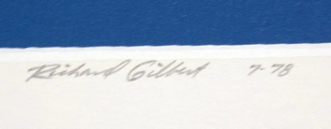 Richard Gilbert "Alpha and Omega" Hand Signed Serigraph Fine Art 1982 - 4