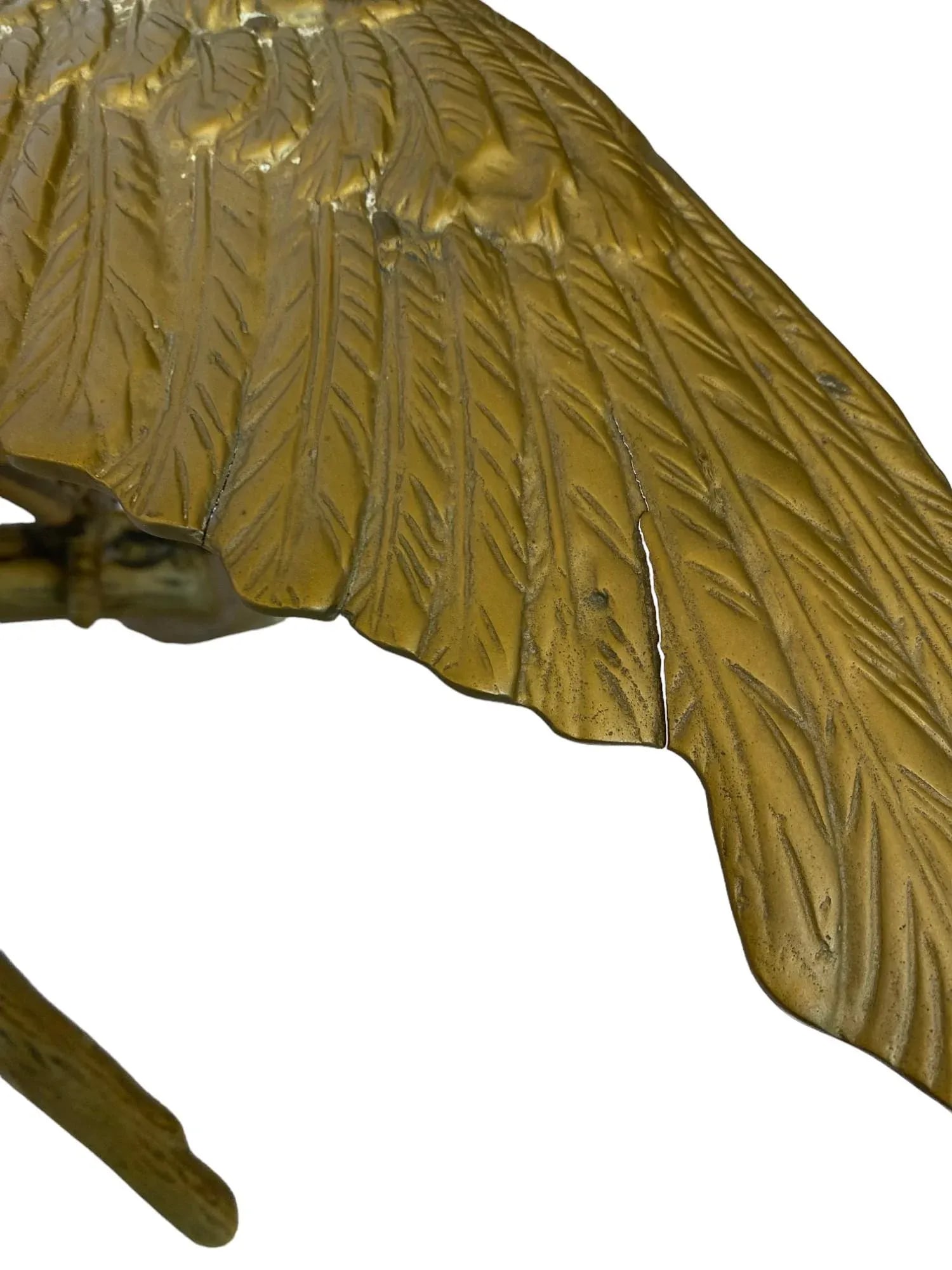 Mid 20th Century Brass Eagle Statue - 5