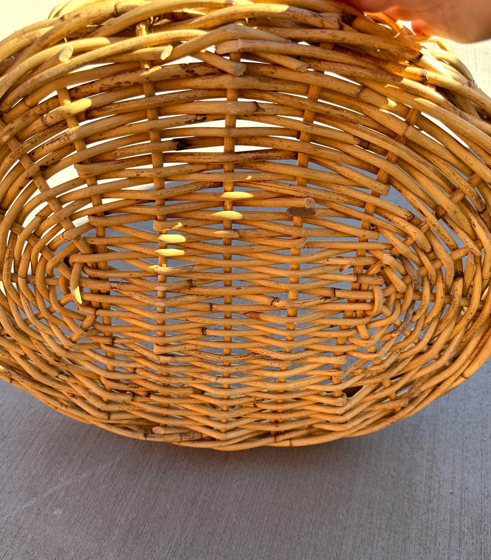 Vintage Bent Bamboo/Rattan Serving Tray - 3