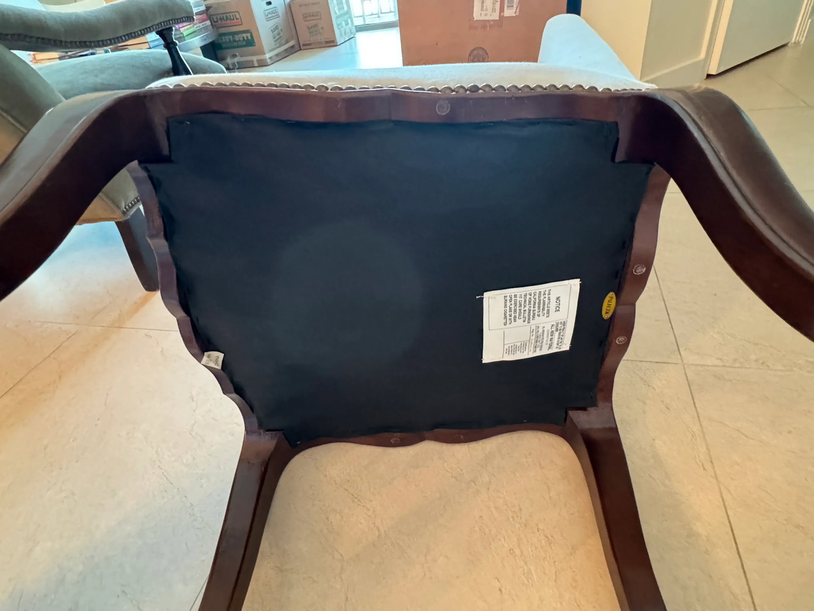 Palecek White High Back Dining Chairs - Set of 6 - 9