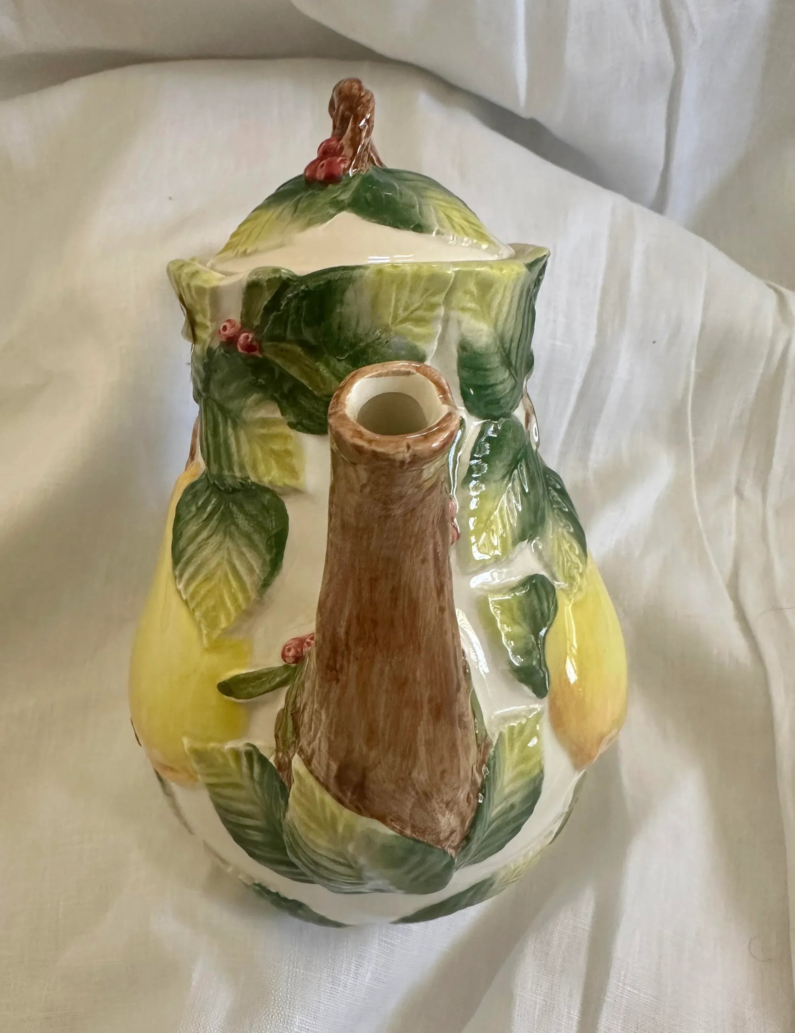 Fitz & Floyd "Holiday Pear" Coffee Pot - 6