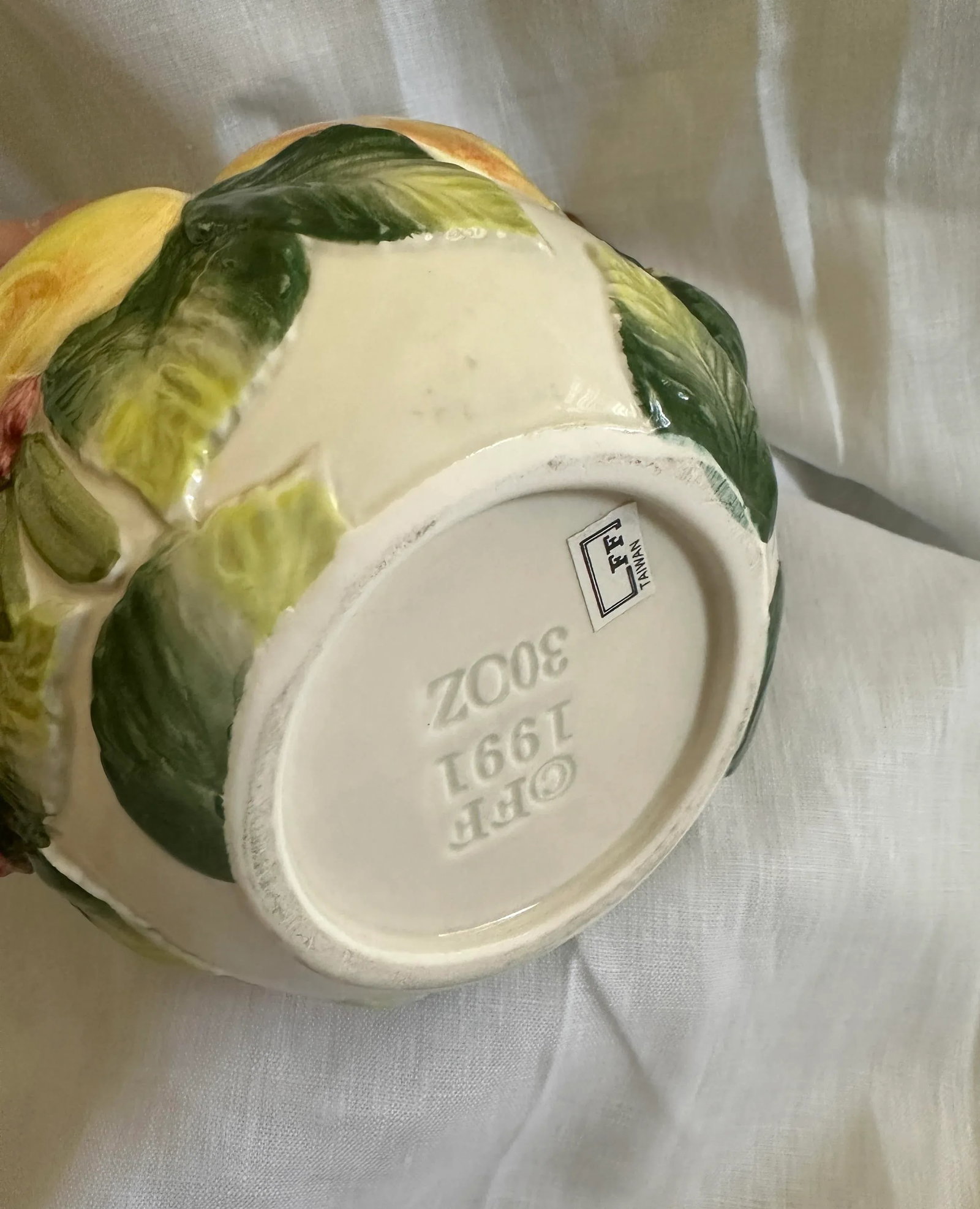 Fitz & Floyd "Holiday Pear" Coffee Pot - 9