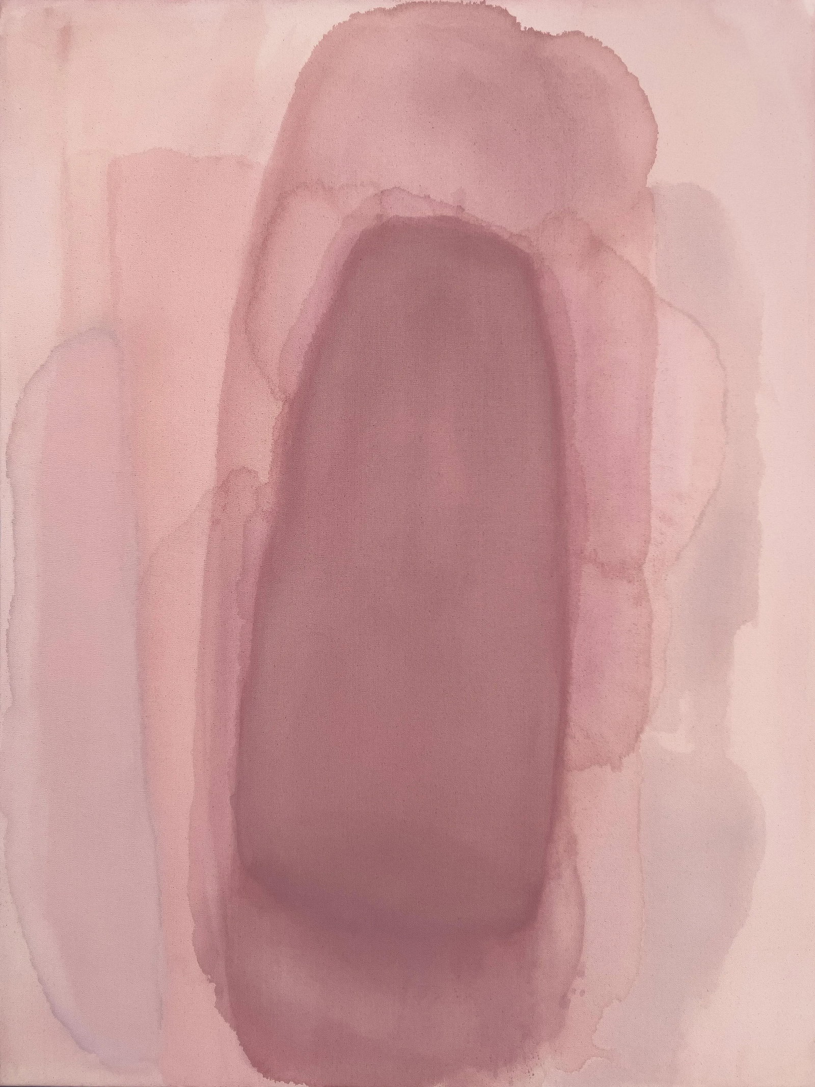 Pointe Layered Blush Tones Minimalist Color Field Painting - 2