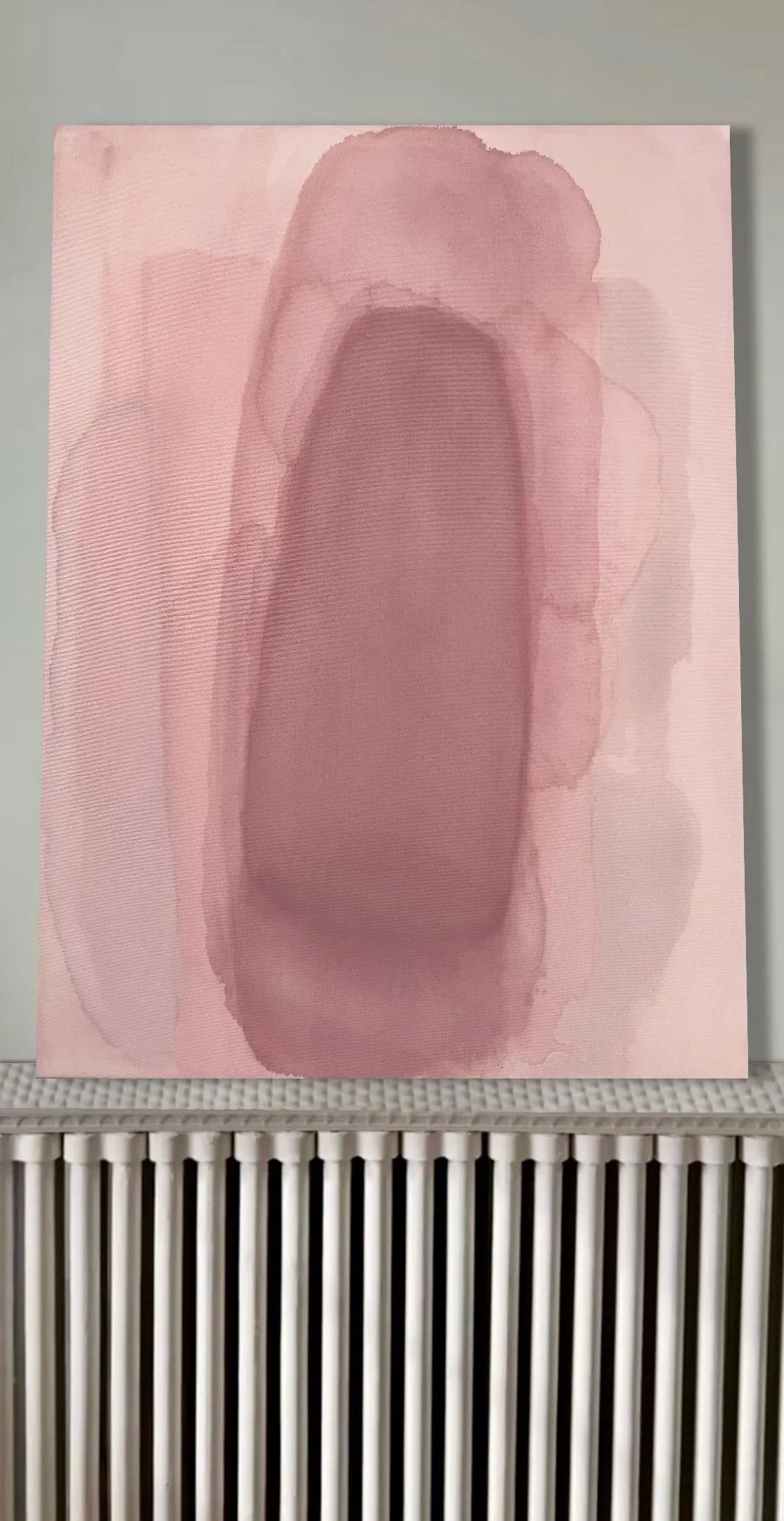 Pointe Layered Blush Tones Minimalist Color Field Painting - 5