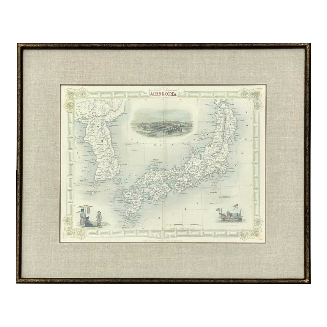 Japan & Korea by Tallis, 1851 (Framed) (1 of 3)