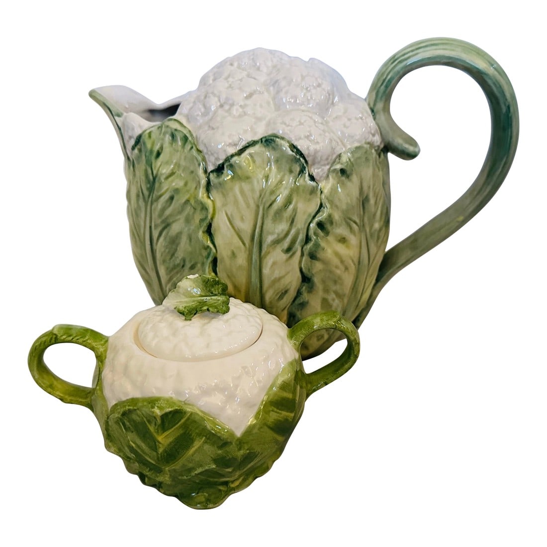 Fitz & Floyd Cauliflower Pitcher & Sugar/Creamer-Set of 3 (1 of 12)