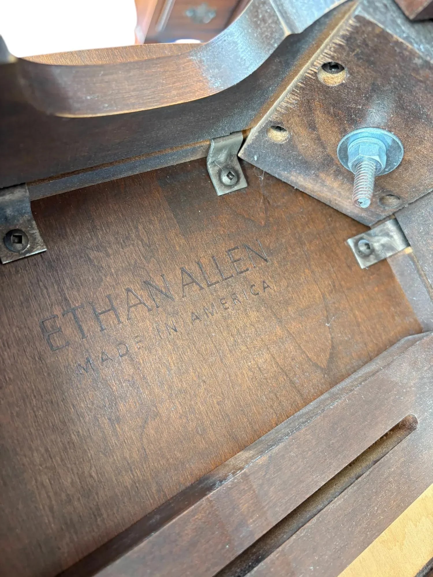 Ethan Allen Georgian Court Oval Drop Leaf Side Table - 11