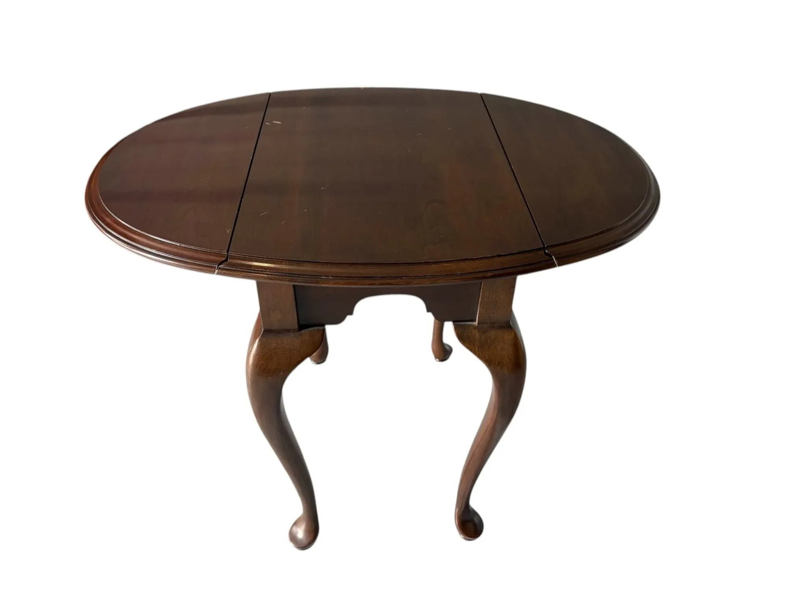 Ethan Allen Georgian Court Oval Drop Leaf Side Table - 3