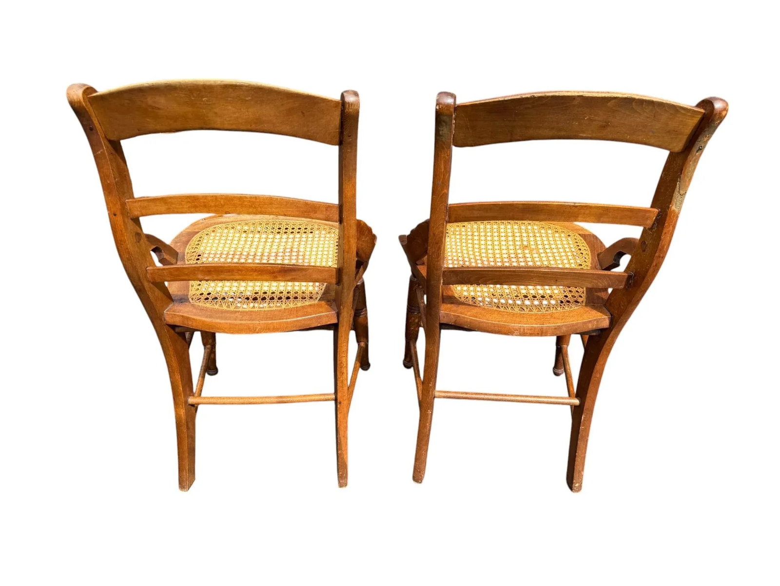 Late 19th Century Pair of Victorian Walnut Armchairs - 4