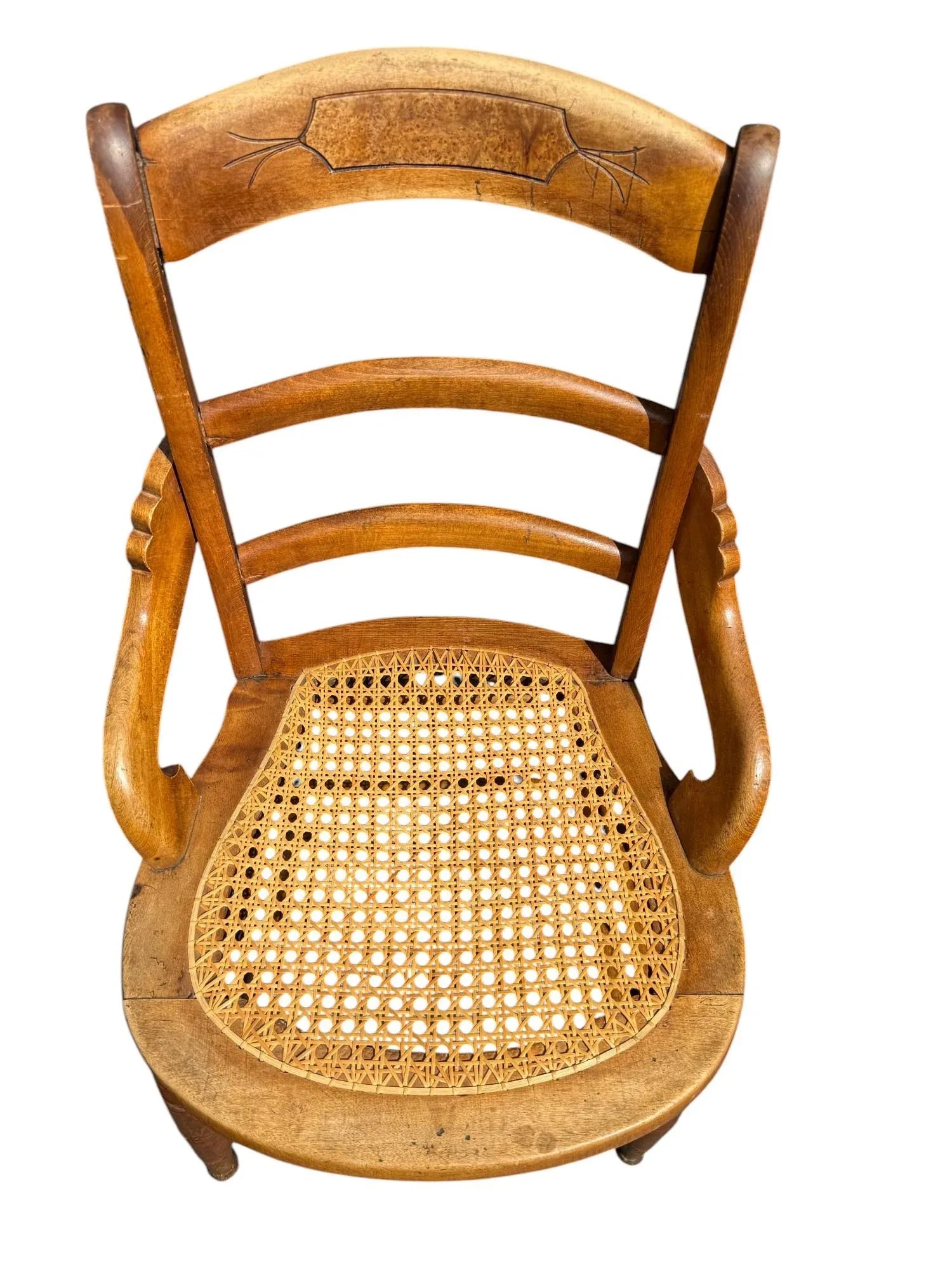 Late 19th Century Pair of Victorian Walnut Armchairs - 6