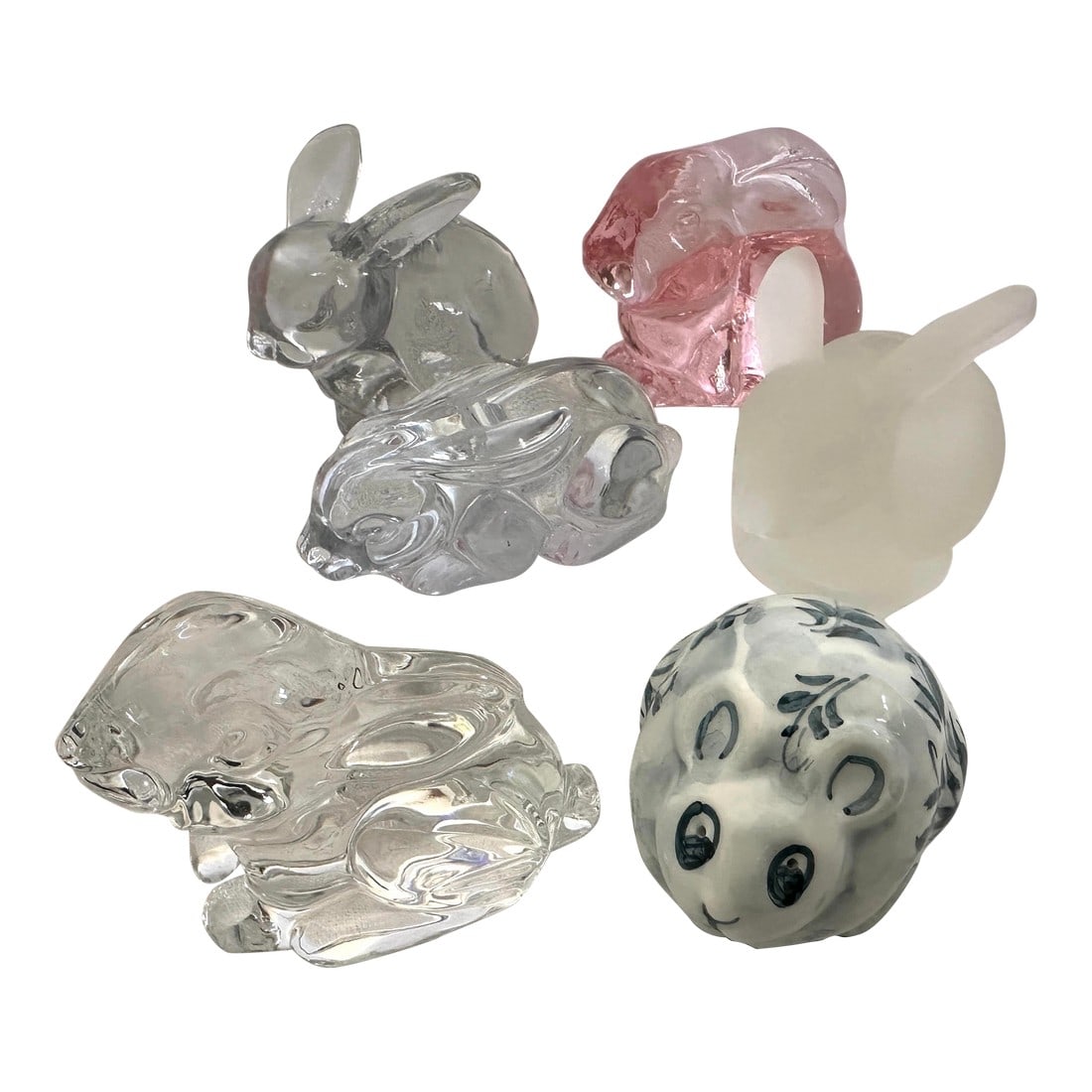 Mixed Lot of Crystal/Glass Bunny Figurines-Set of 6 (1 of 10)