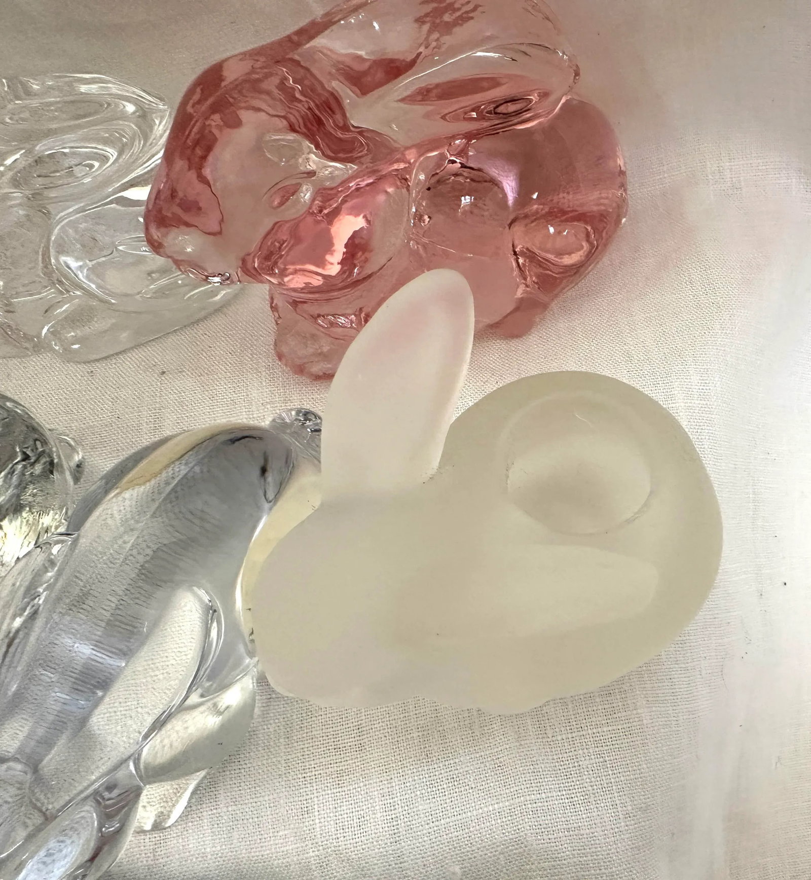 Mixed Lot of Crystal/Glass Bunny Figurines-Set of 6 - 5