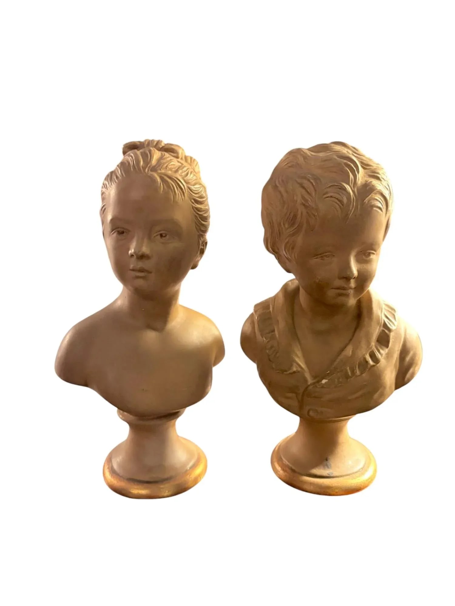 Borghese Plaster Bust Sculptures - A Pair - 2