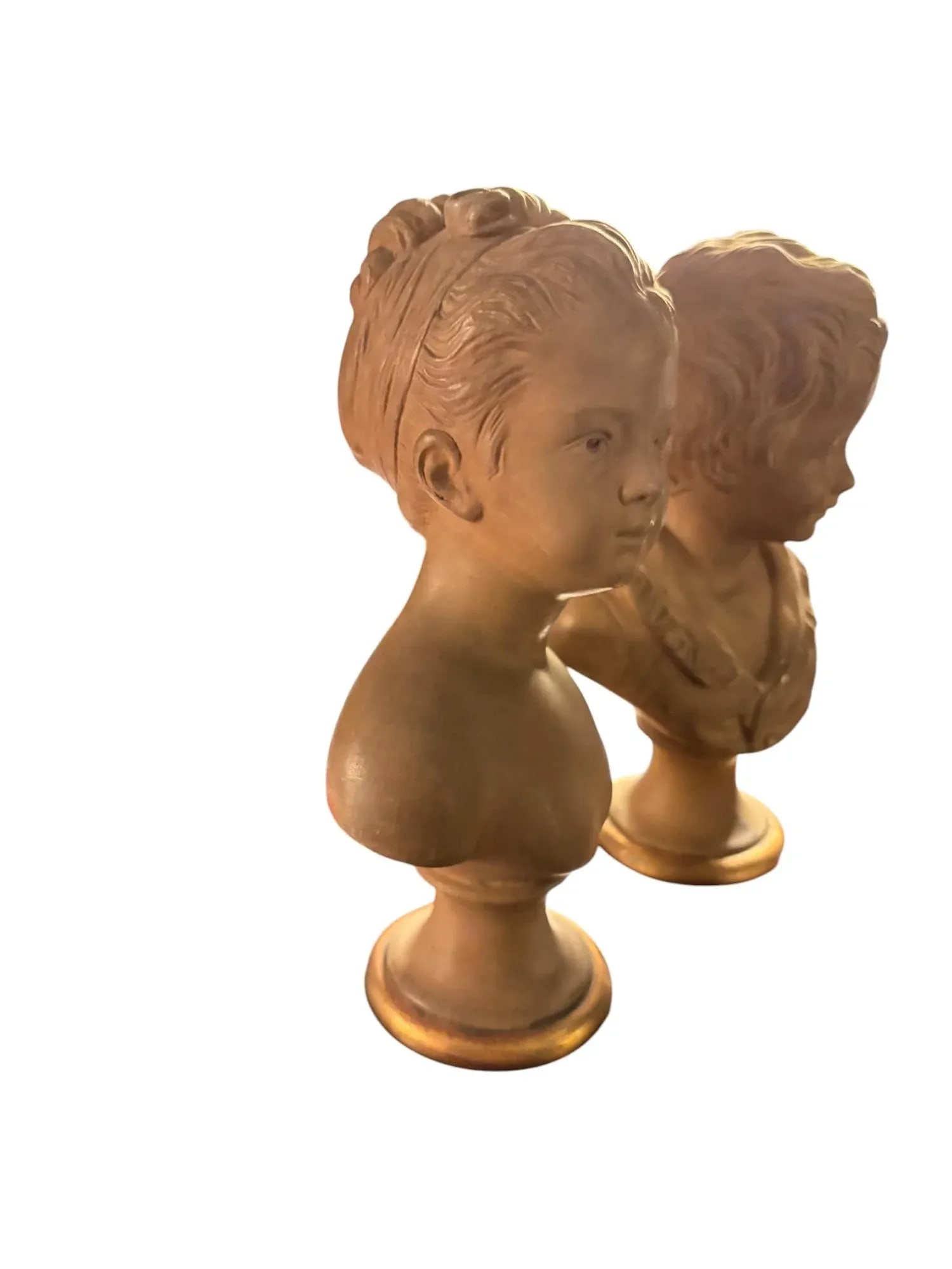 Borghese Plaster Bust Sculptures - A Pair - 3