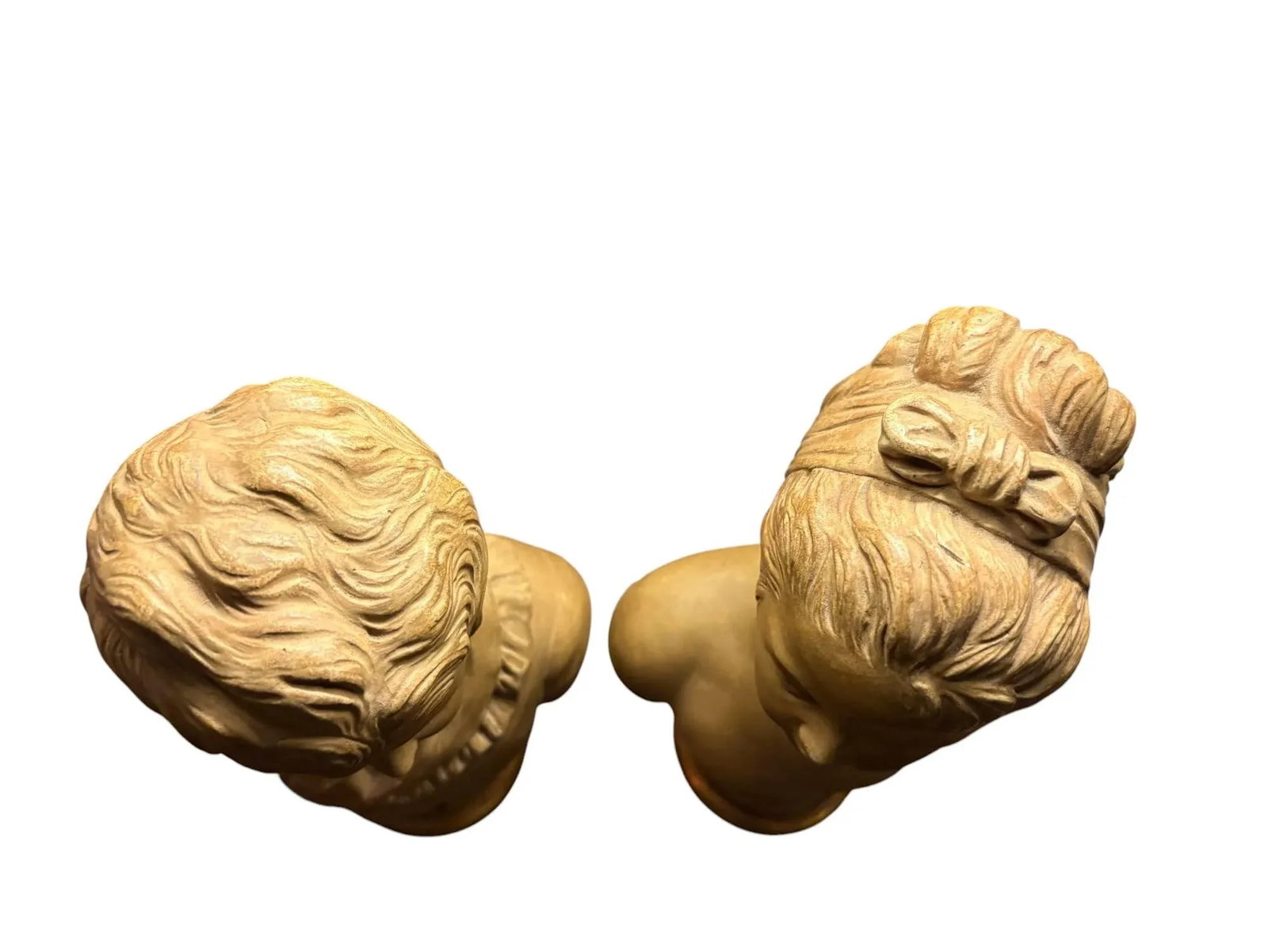 Borghese Plaster Bust Sculptures - A Pair - 9