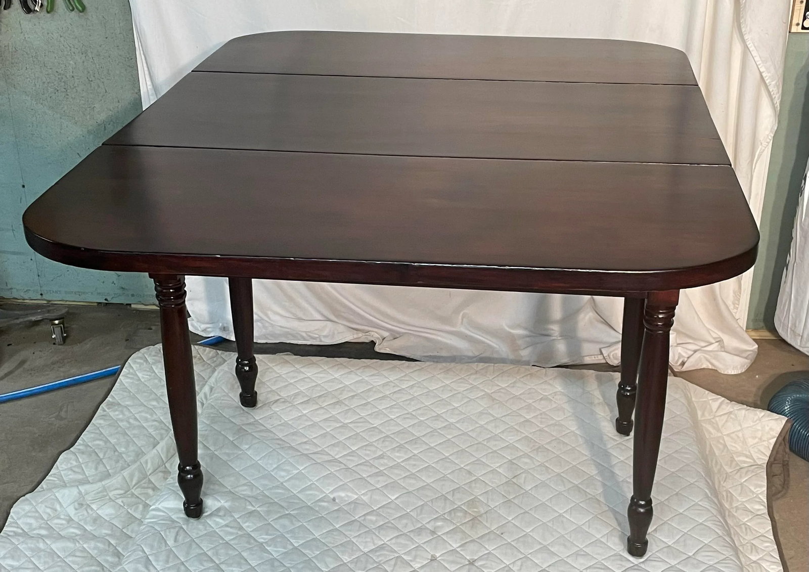 Antique Sheraton Drop Leaf Table - 6