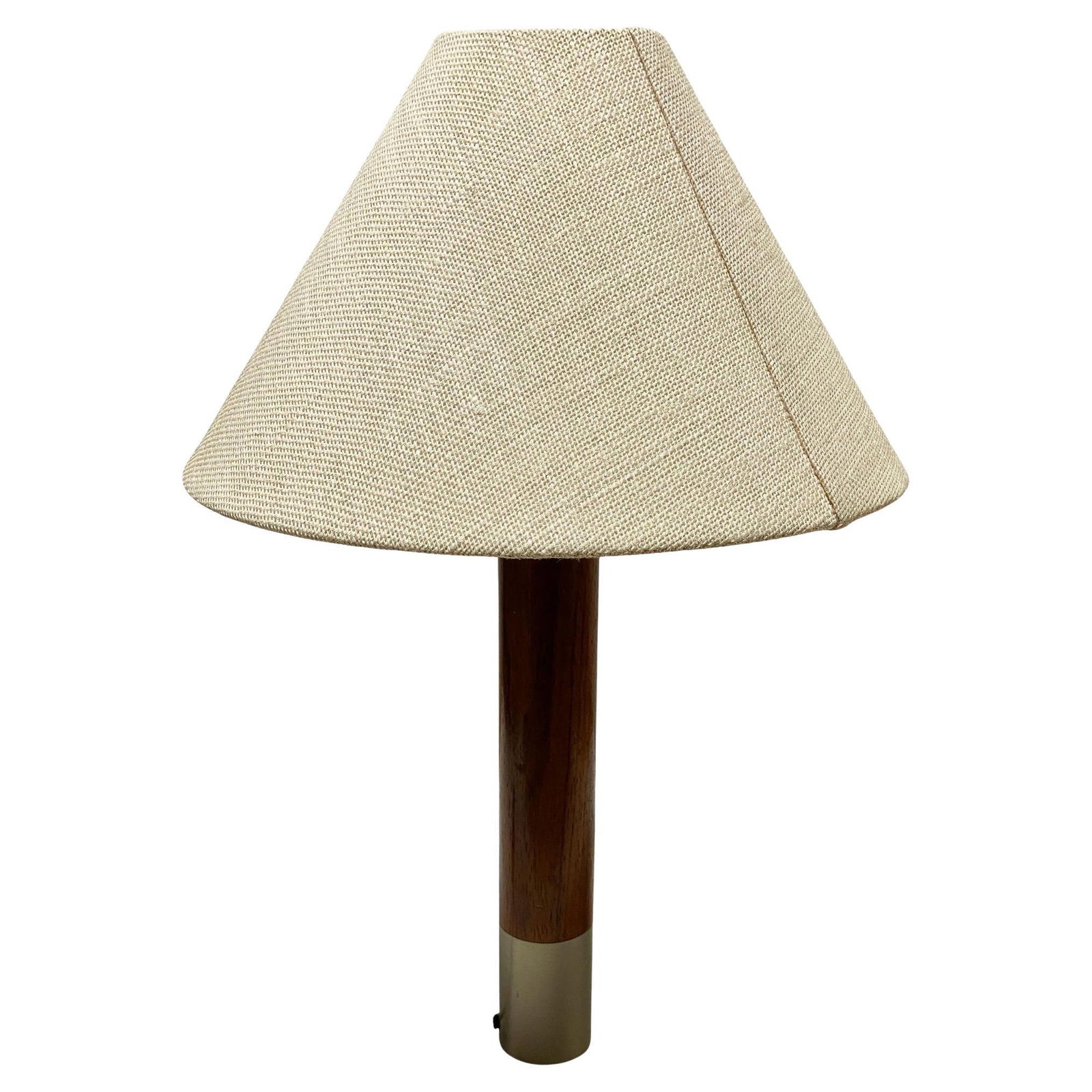 Nickel Básica M2 Table Dimmer Lamp by Santiago Roqueta For Santa & Cole w/ Shade (1 of 20)