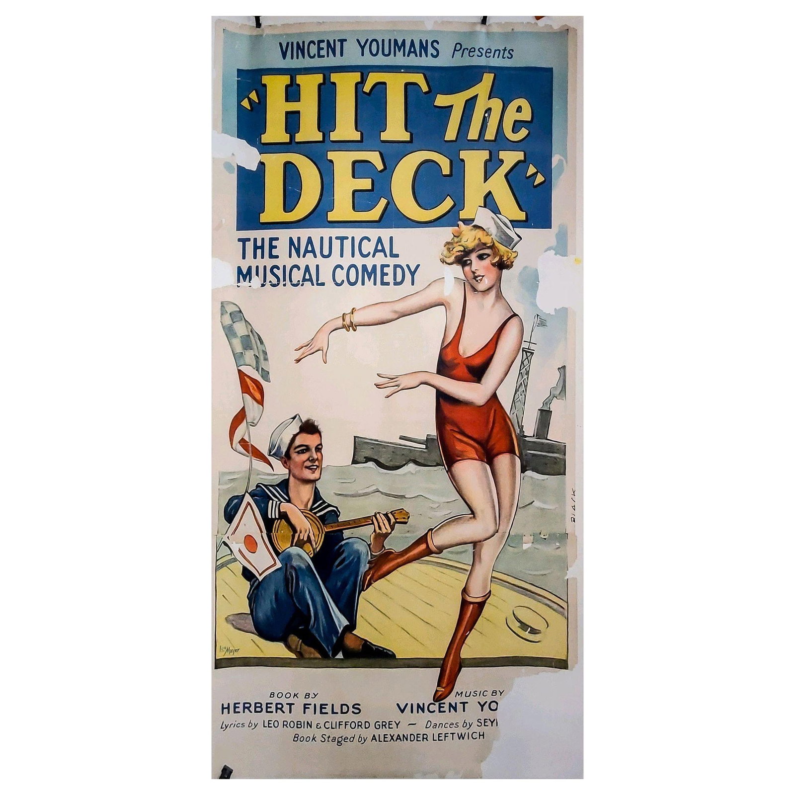 Hit The Deck Broadway Theater NYC Poster, Circa 1927 (1 of 19)