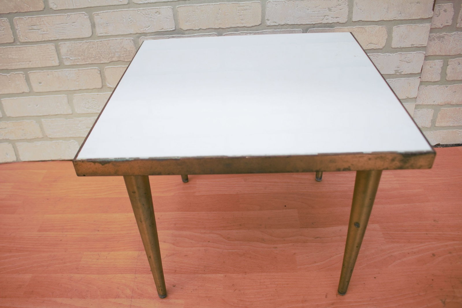Vintage Modern Low Square Side Table - 4