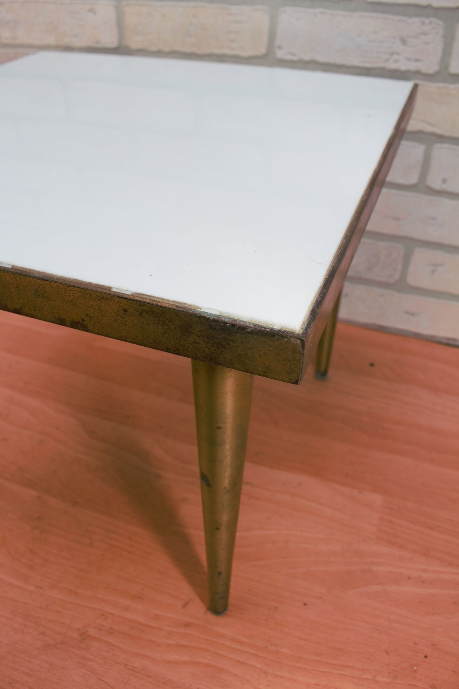 Vintage Modern Low Square Side Table - 6