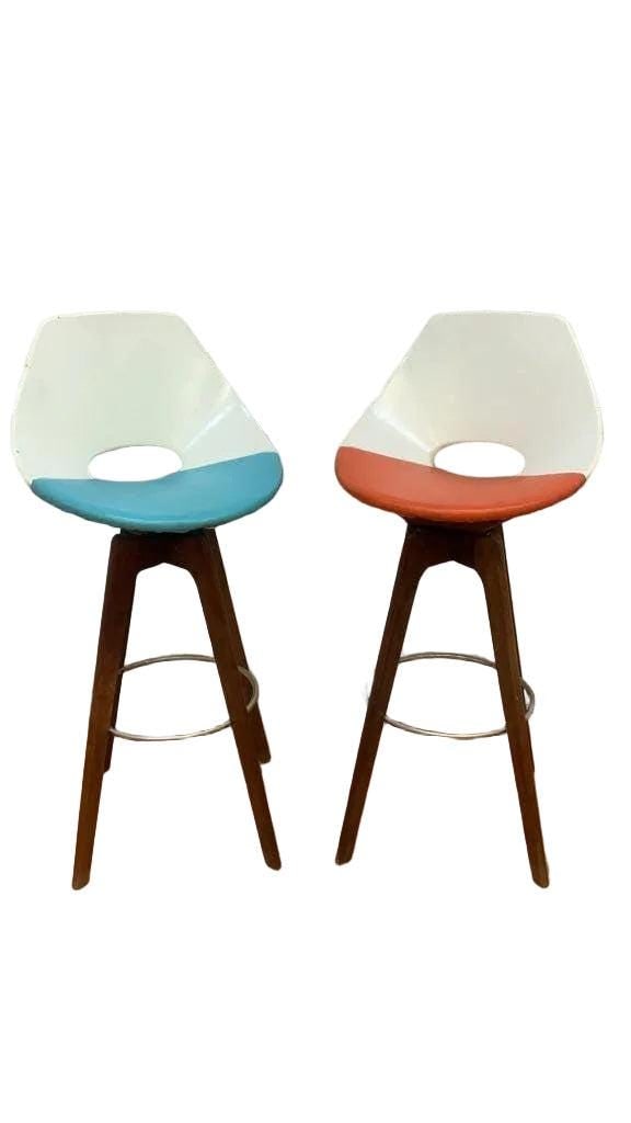 MCM Stools Designed by John Yellen - Pair (1 of 8)
