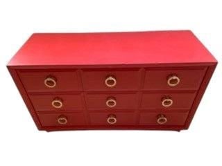 MCM Red Chest by John Widdicomb - 2