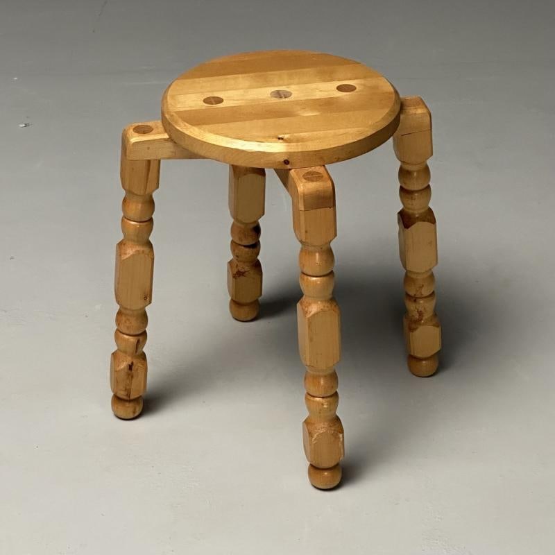 Swedish Mid-Century Modern, Playful Stools, Birch, Sweden, 1960s - 8