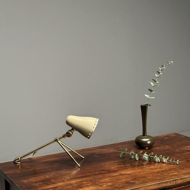 Boris Lacroix, Falkenbergs, Swedish Mid-Century Modern, Table Lamp, Brass, 1960s - 3
