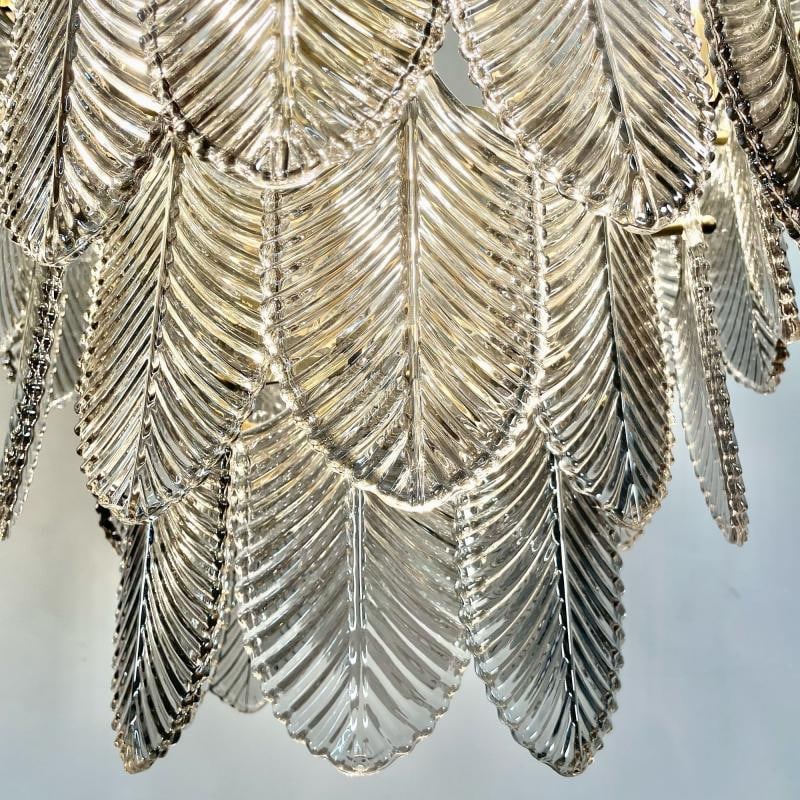 Eicholtz, Modern, Art Deco Style, Chandelier, Brass, Smoked Glass, 2010s - 9