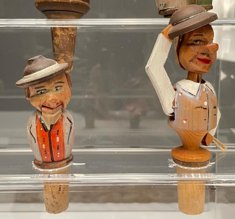 German, Cork Wine Stoppers, Hand Carved, Painted Wood, 19th/20th Century - 10