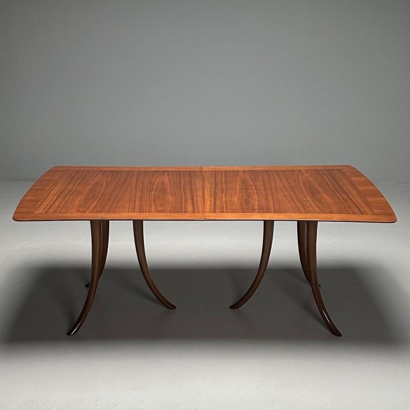 T.H. Robsjohn-Gibbings, Mid-Century Modern, Saber Leg Dining Table, Walnut, 1956 - 4