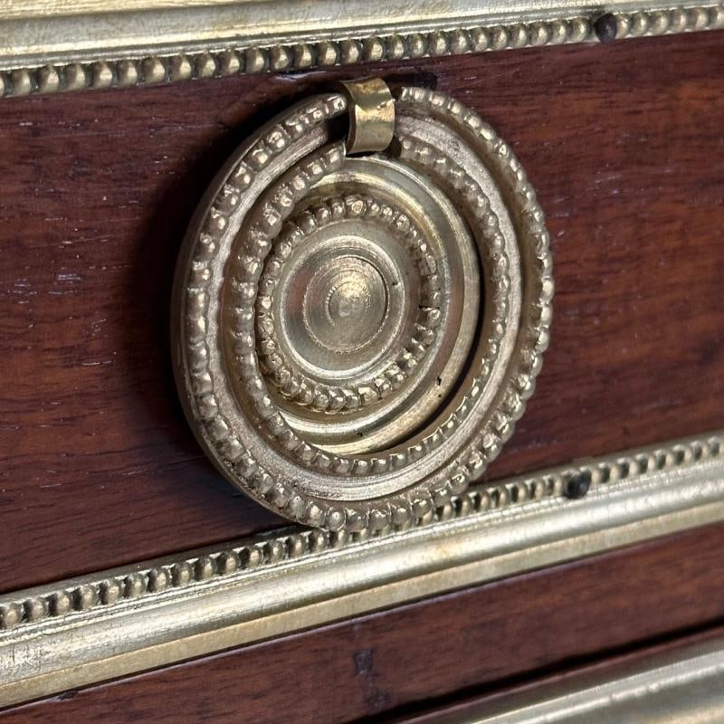 Hollywood Regency, French Louis XVI Style Commode, Mahogany, Oak, Marble, 1920s - 10