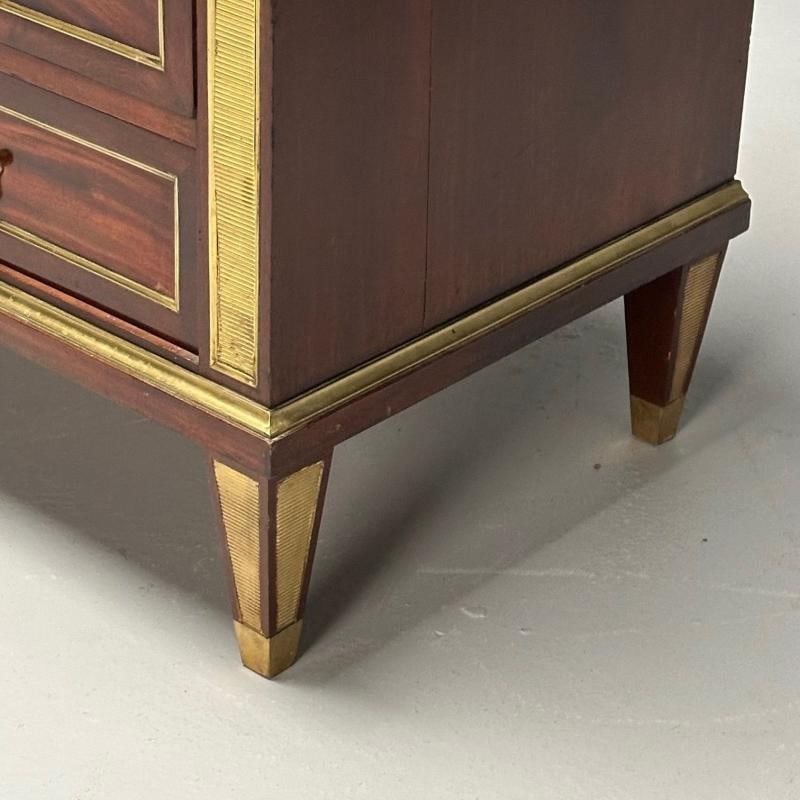 Russian Neoclassical, Louis XVI, Commode, Mahogany, Marble, France, 19th Century - 6