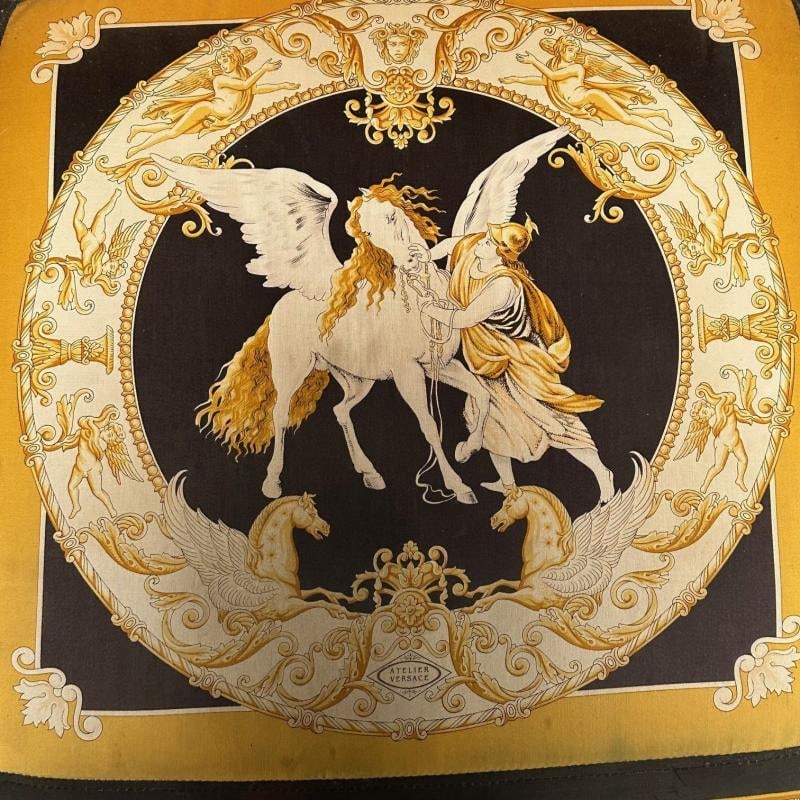 Louis XVI, French Arm Chair, Versace Fabric, Giltwood, France, 1960s - 11