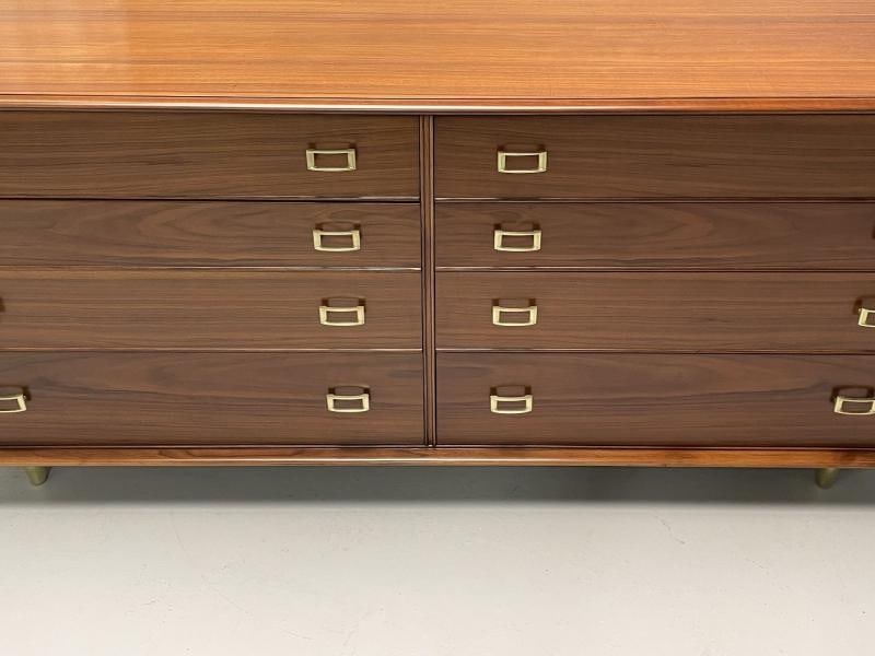 Paul Frankl, John Stuart, Mid-Century Modern, Dresser, Walnut, Brass, USA, 1950s - 9