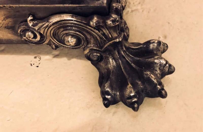 Neoclassical Silver over Bronze Antique Corinthian Column Form Standing Lamp - 2