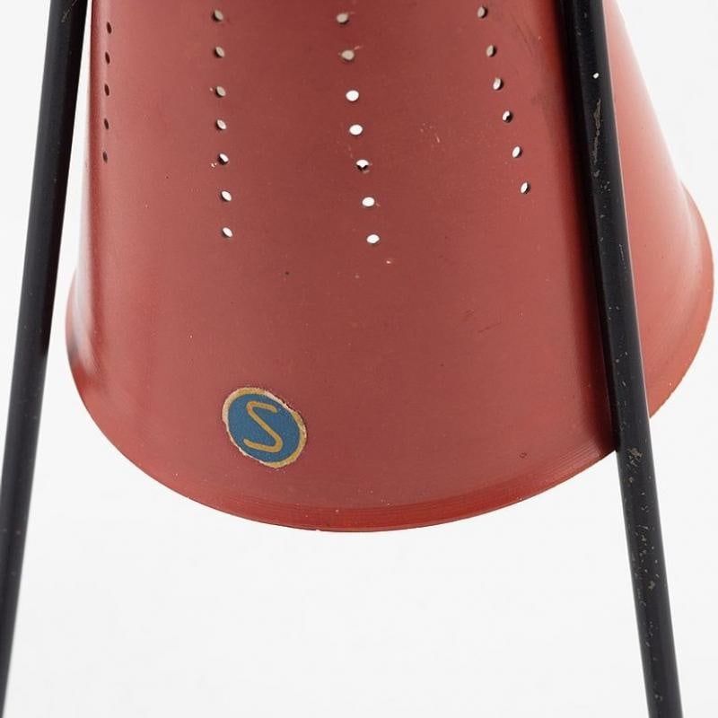 Svend Aage Holm Sørensen, Mid-Century Modern, Small Table Lamps, Red Lacquer - 3