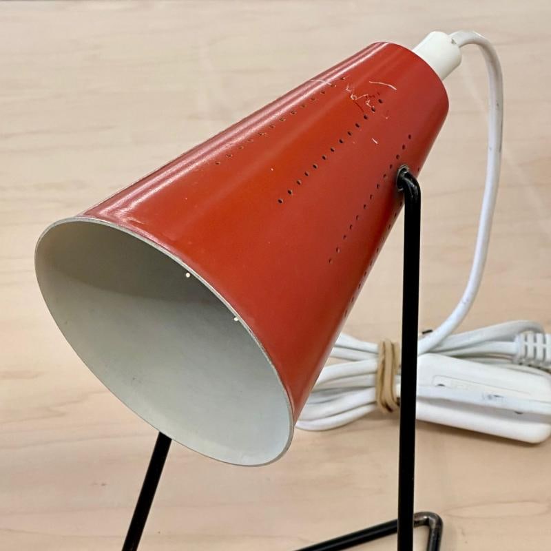 Svend Aage Holm Sørensen, Mid-Century Modern, Small Table Lamps, Red Lacquer - 7