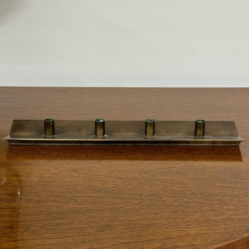 Pierre Forsell, Skultana, Swedish Mid-Century Modern Candle Holder, Brass, 1960s - 3