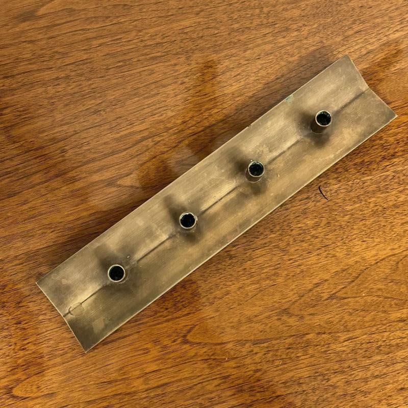 Pierre Forsell, Skultana, Swedish Mid-Century Modern Candle Holder, Brass, 1960s - 7
