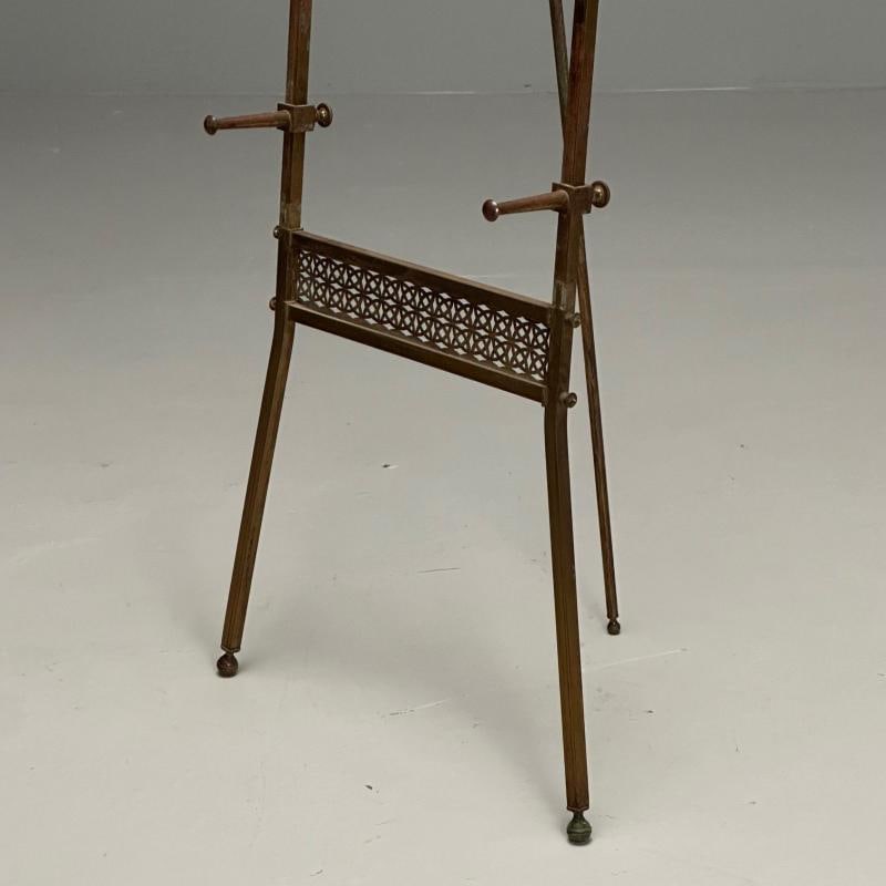 French Neoclassical, Antique Standing Easel, Bronze, France, 1940s - 11
