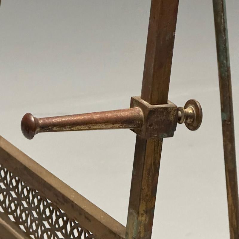 French Neoclassical, Antique Standing Easel, Bronze, France, 1940s - 7