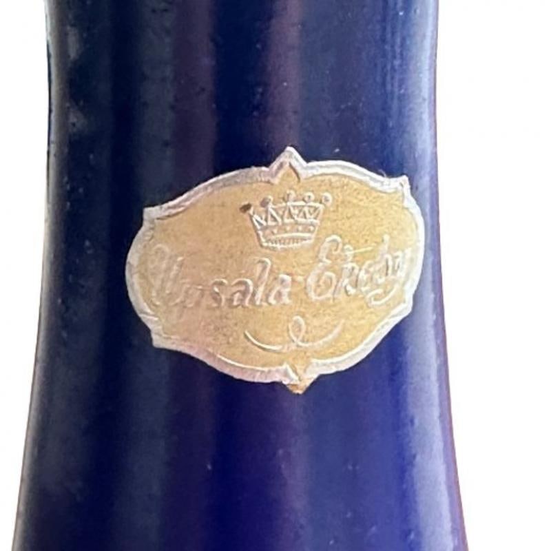 Mari Simmulson, Upsala Ekeby, Swedish Mid-Century Modern Blue Ceramic Vase, 1954 - 5