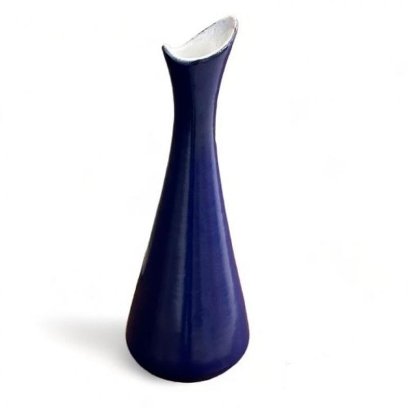 Mari Simmulson, Upsala Ekeby, Swedish Mid-Century Modern Blue Ceramic Vase, 1954 - 7