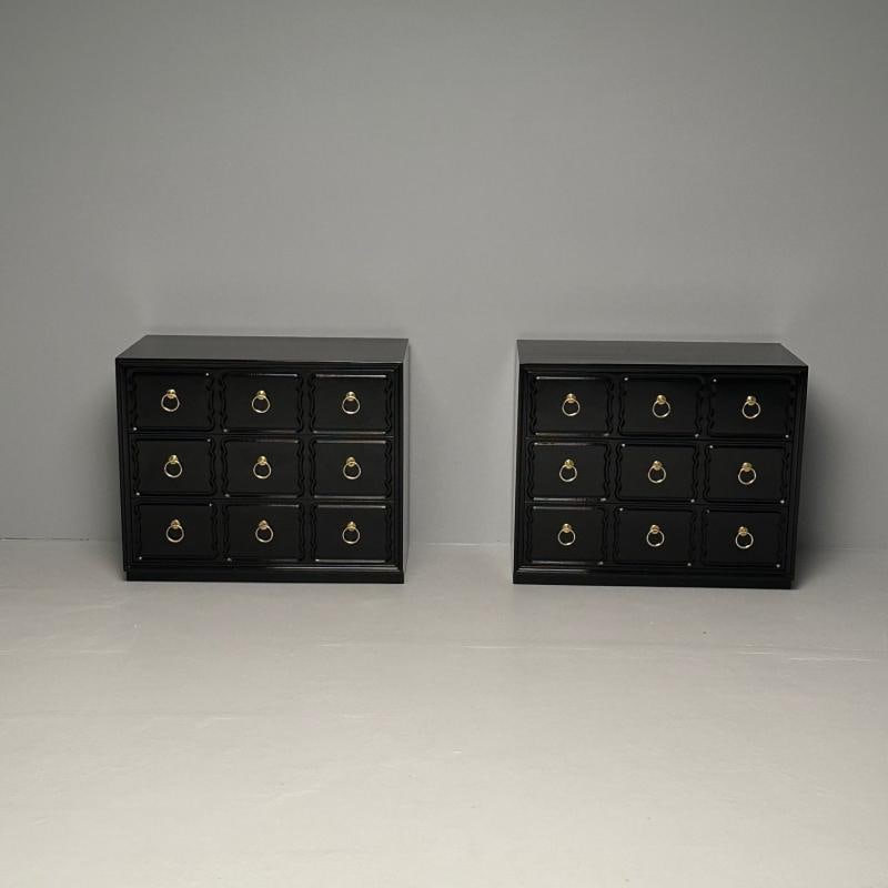 Pair of Dorothy Draper for Heritage Espana Chests / Commodes, Mid Century Modern - 4